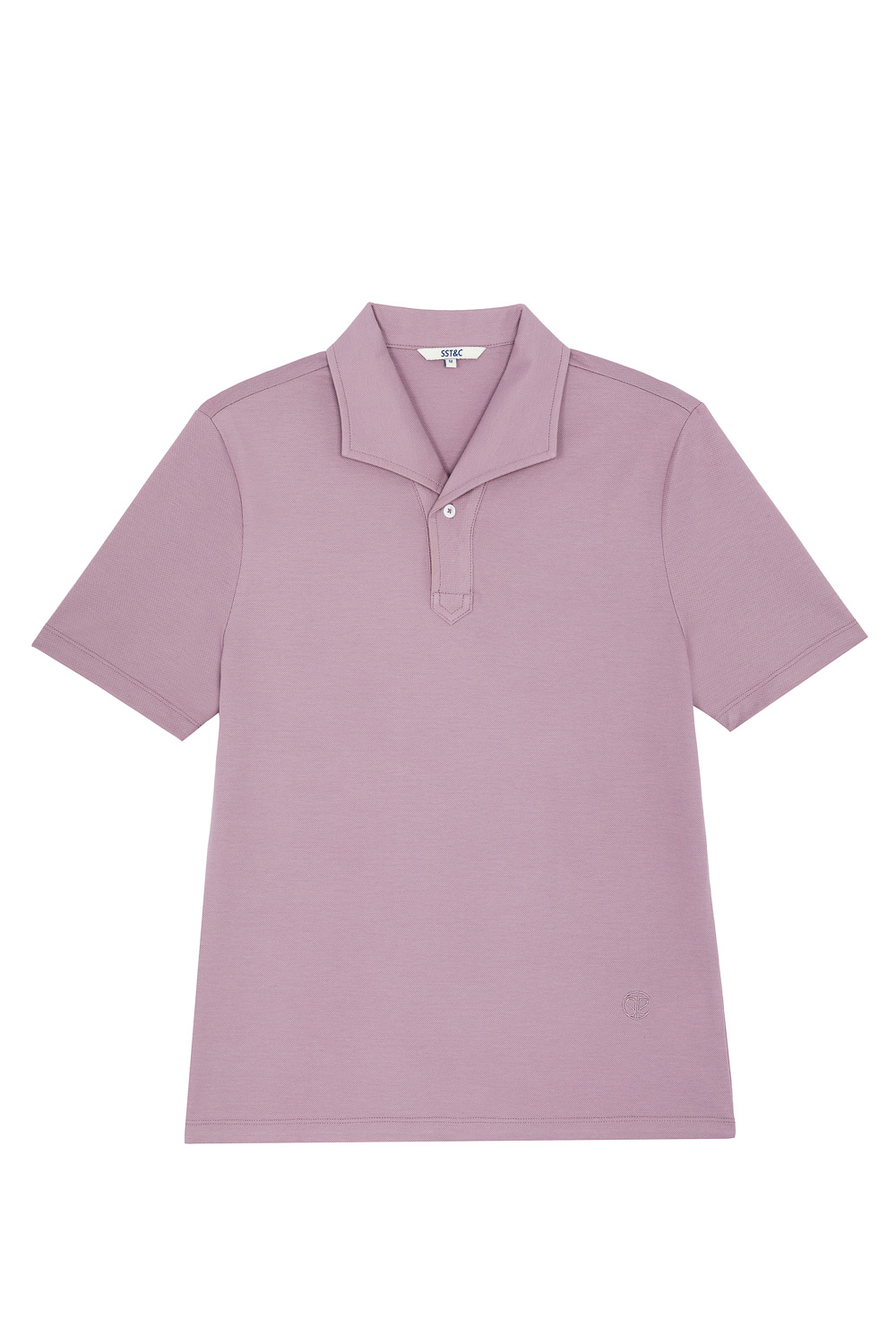 SST&C Gray Pink Lapel Polo Shirt | 1012303007  (Outlet)_8