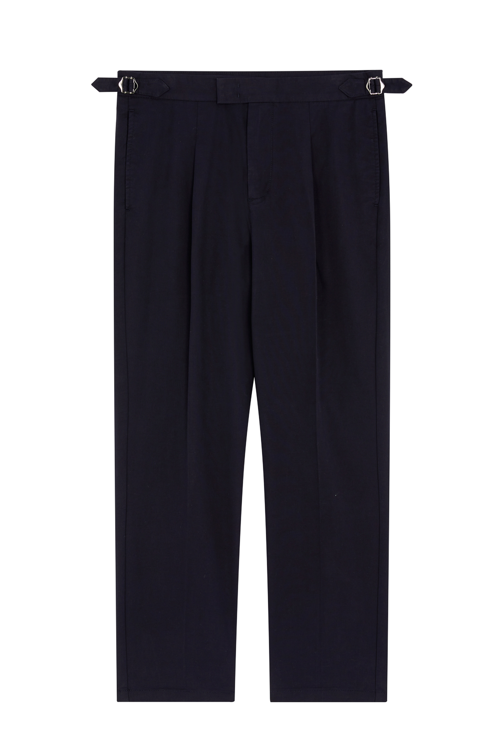 SST&C Night Blue Loose Fit Pleated Casual Trousers | 1212303004  (Outlet)_7