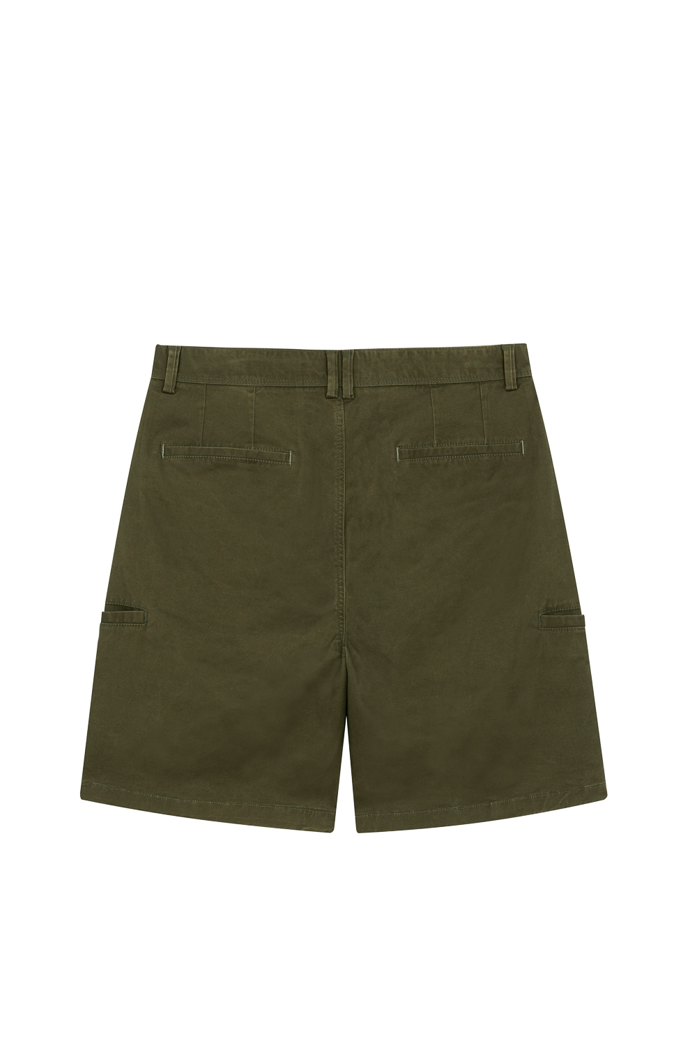 SST&C Olive Slim Fit Stretch Casual Shorts | 1212303008  (Outlet)_8