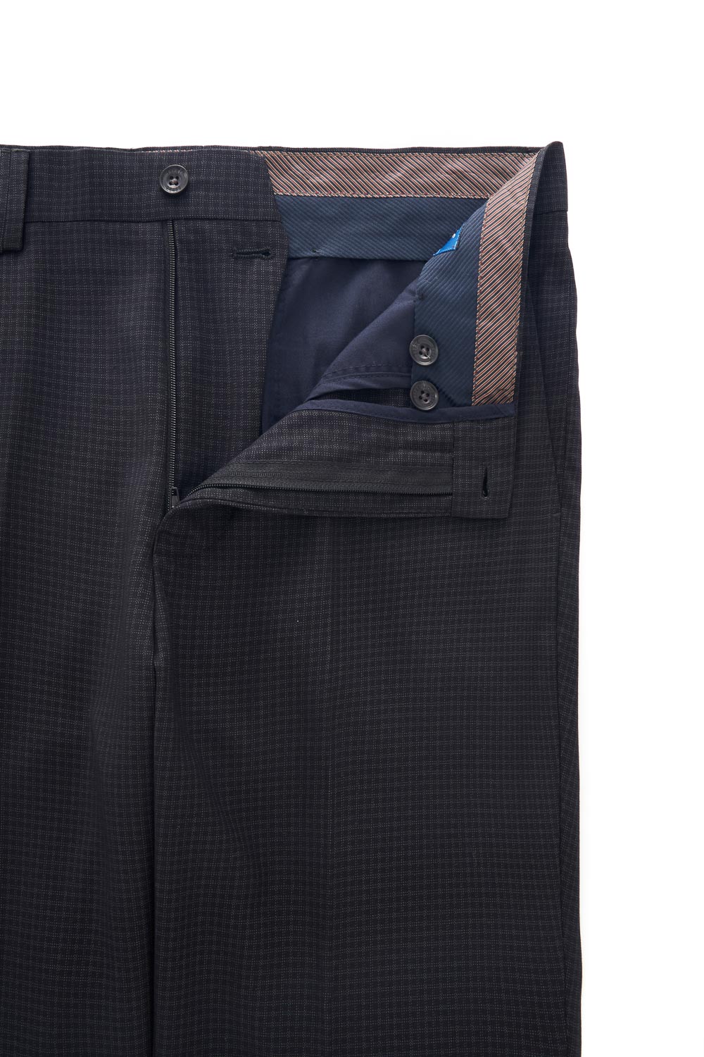 SST&C Black Fine Check Pattern Slim Fit Suit Trousers | 0212303004  (Outlet)_7