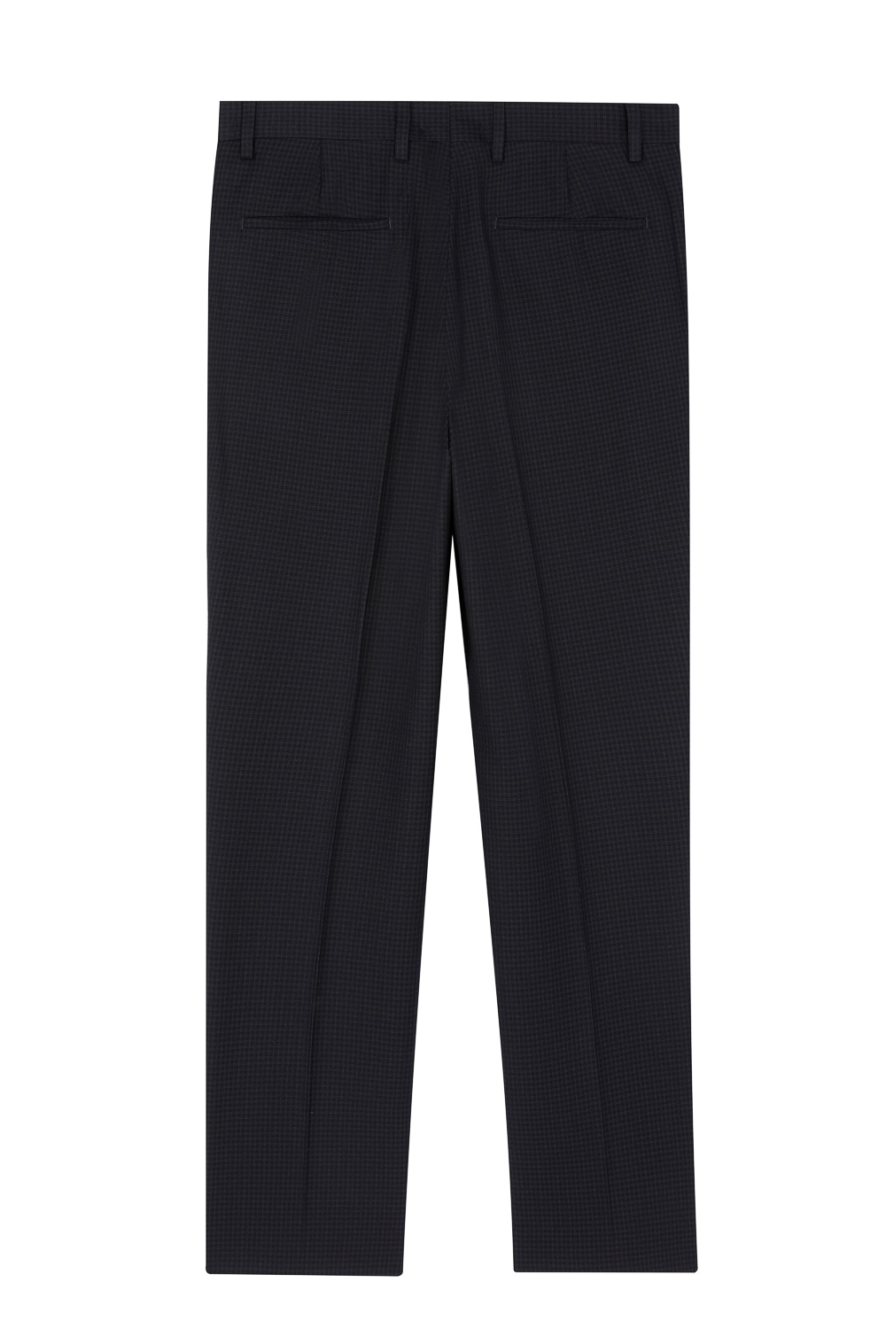 SST&C Black Fine Check Pattern Slim Fit Suit Trousers | 0212303004  (Outlet)_9