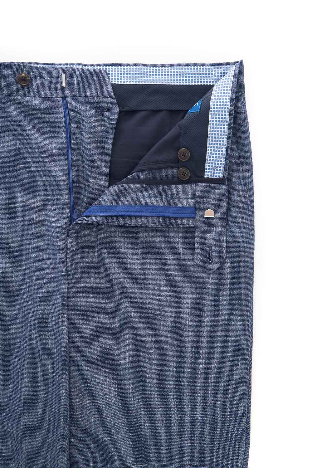 SST&C Sky Blue Textured Tailor Suit Trousers | 0212303005  (Outlet)_7