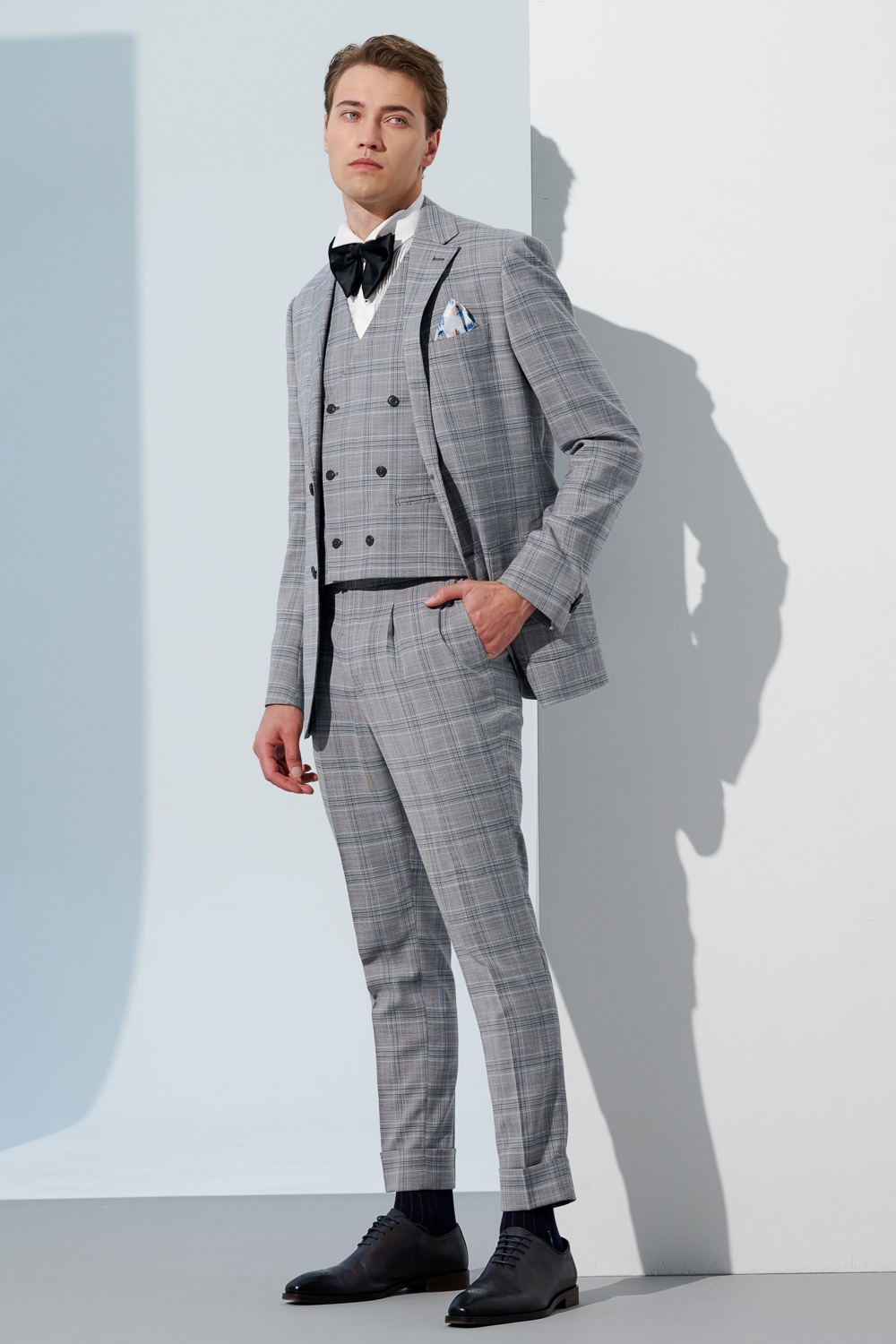 SST&C #Milan Series  Anti-Wrinkle White Pleated Dress Style Slim Fit Shirt | 0312303007  (Outlet)_3