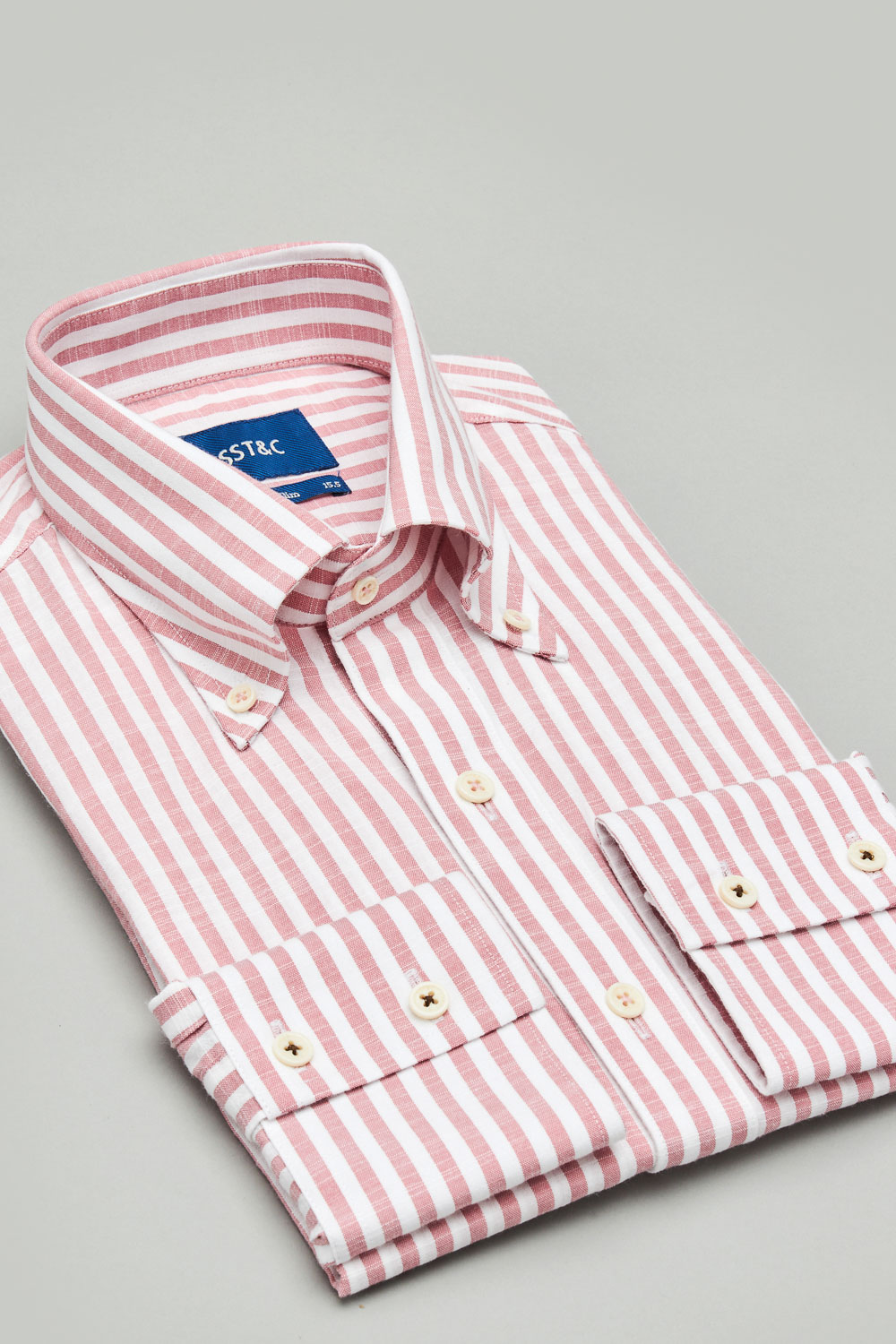 SST&C #EASY CARE 粉白條紋修身版襯衫 | 0312303015 (outlet)_7