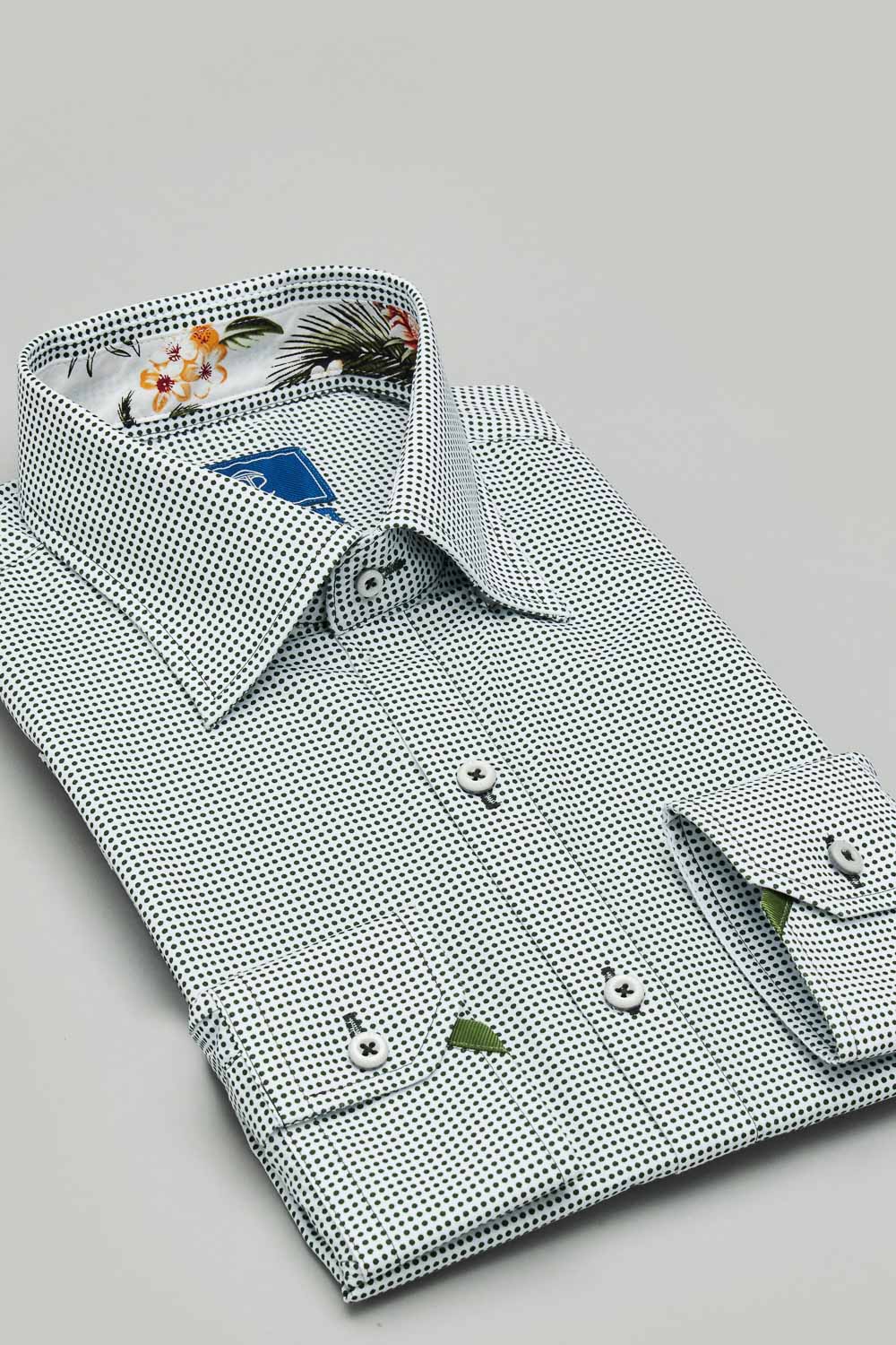 SST&C #Easycare  Green Polka Dot Print Standard Shirt | 0312303019  (Outlet)_5