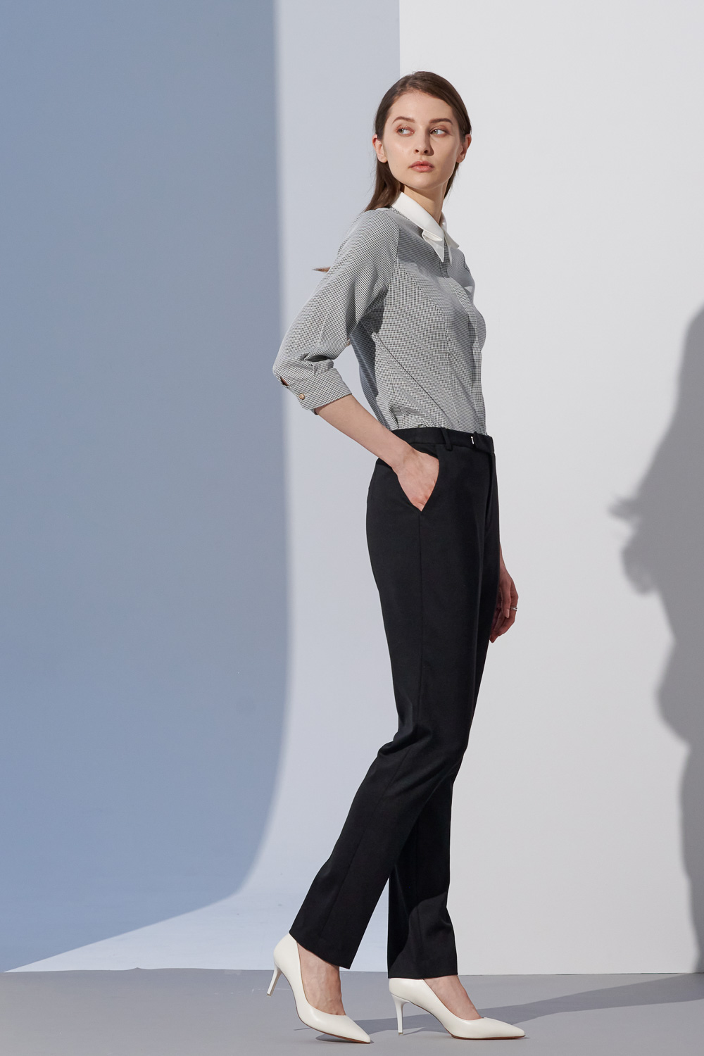 SST&C Black Slim Fit Suit Trousers | 7262303004  (Outlet)_2