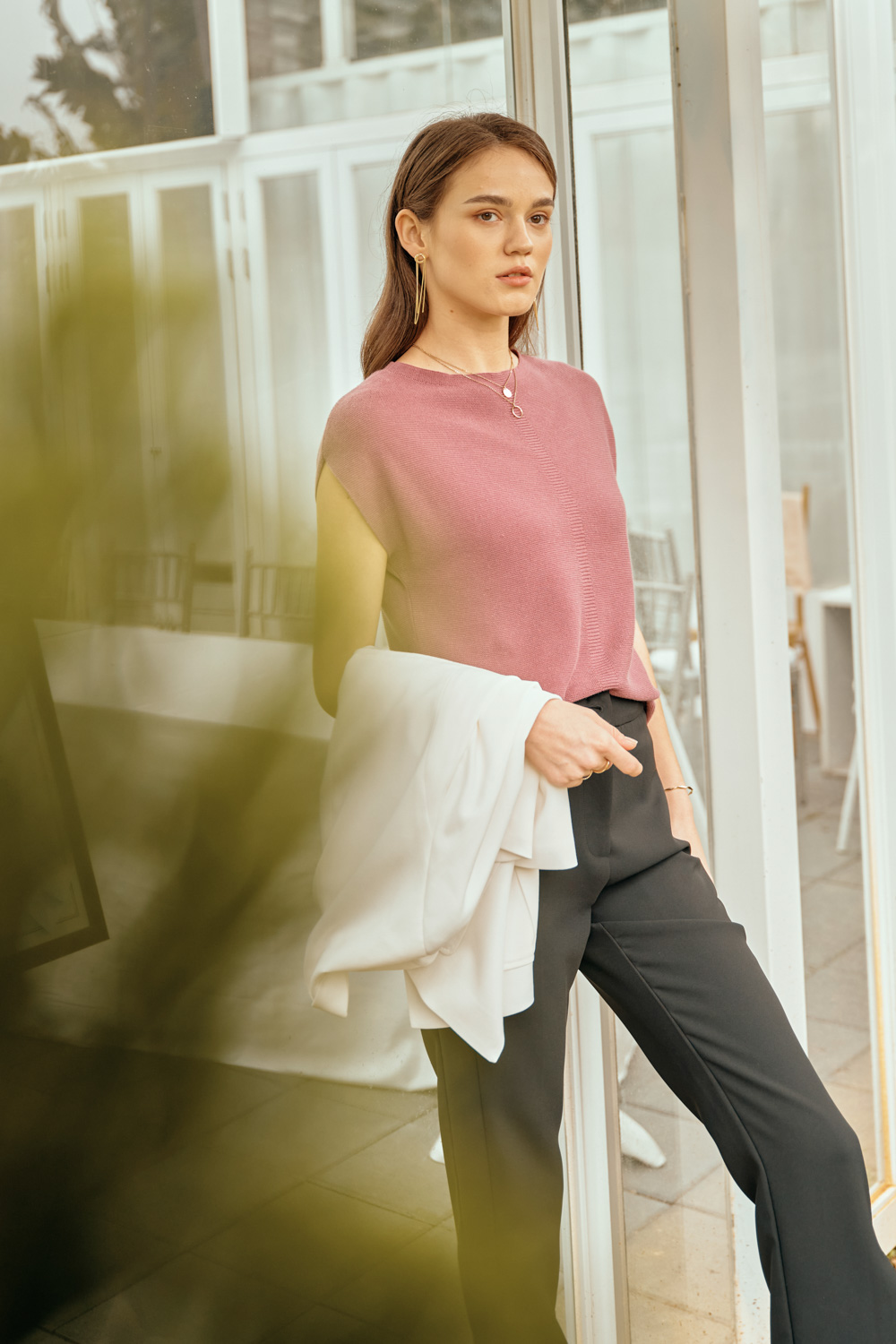 SST&C Blue and Purple Simple Sleeveless Sweater | 8662303003  (Outlet)_1