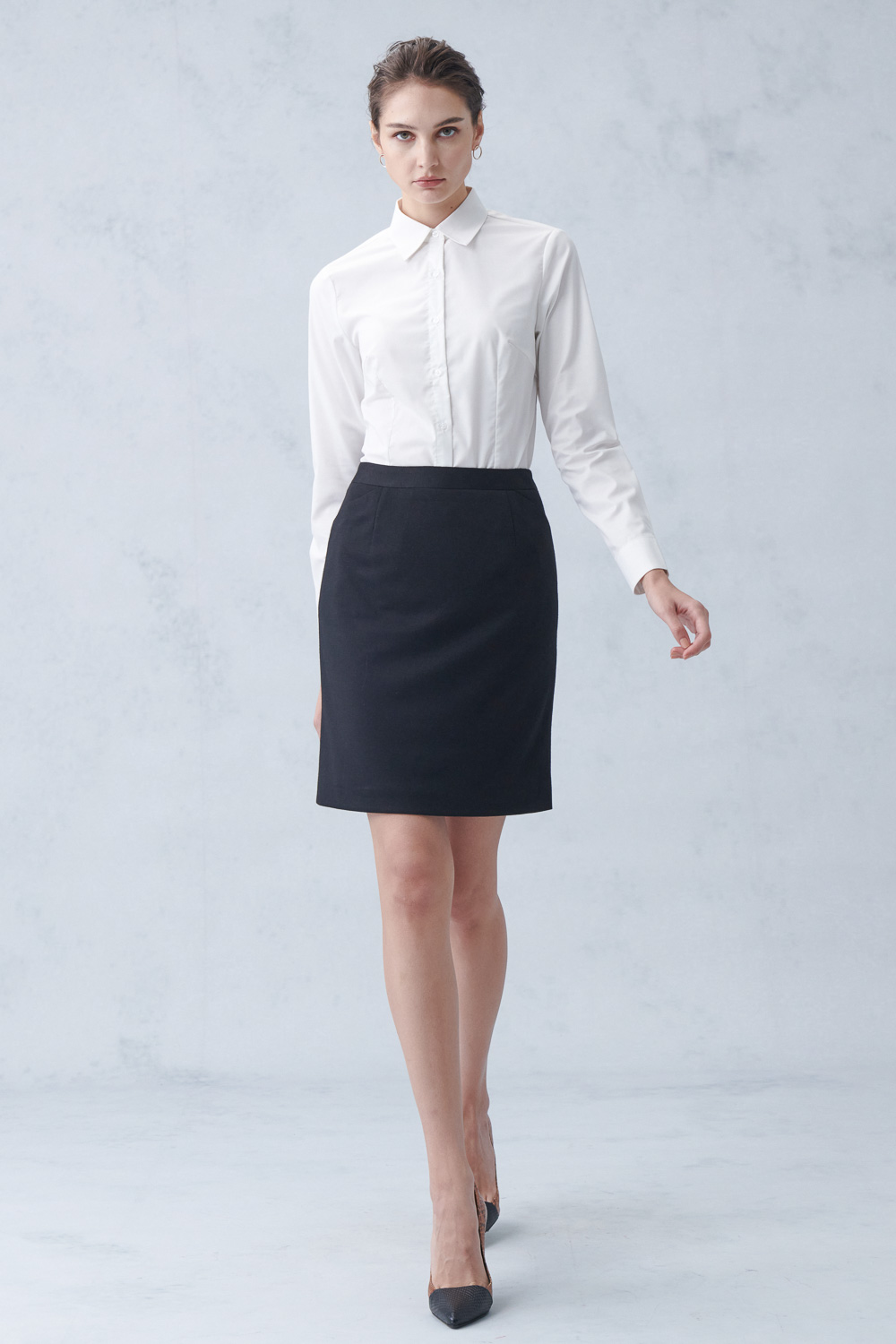 SST&C Black A-Line Skirt | 7462211001  (Outlet)_1