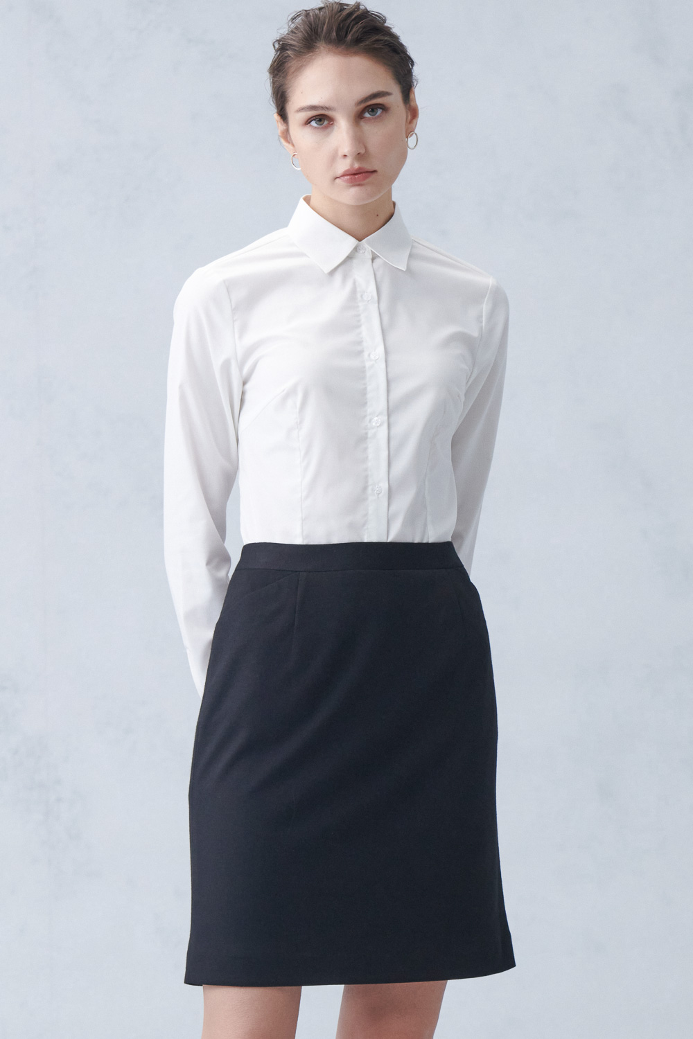 SST&C Black A-Line Skirt | 7462211001  (Outlet)_3
