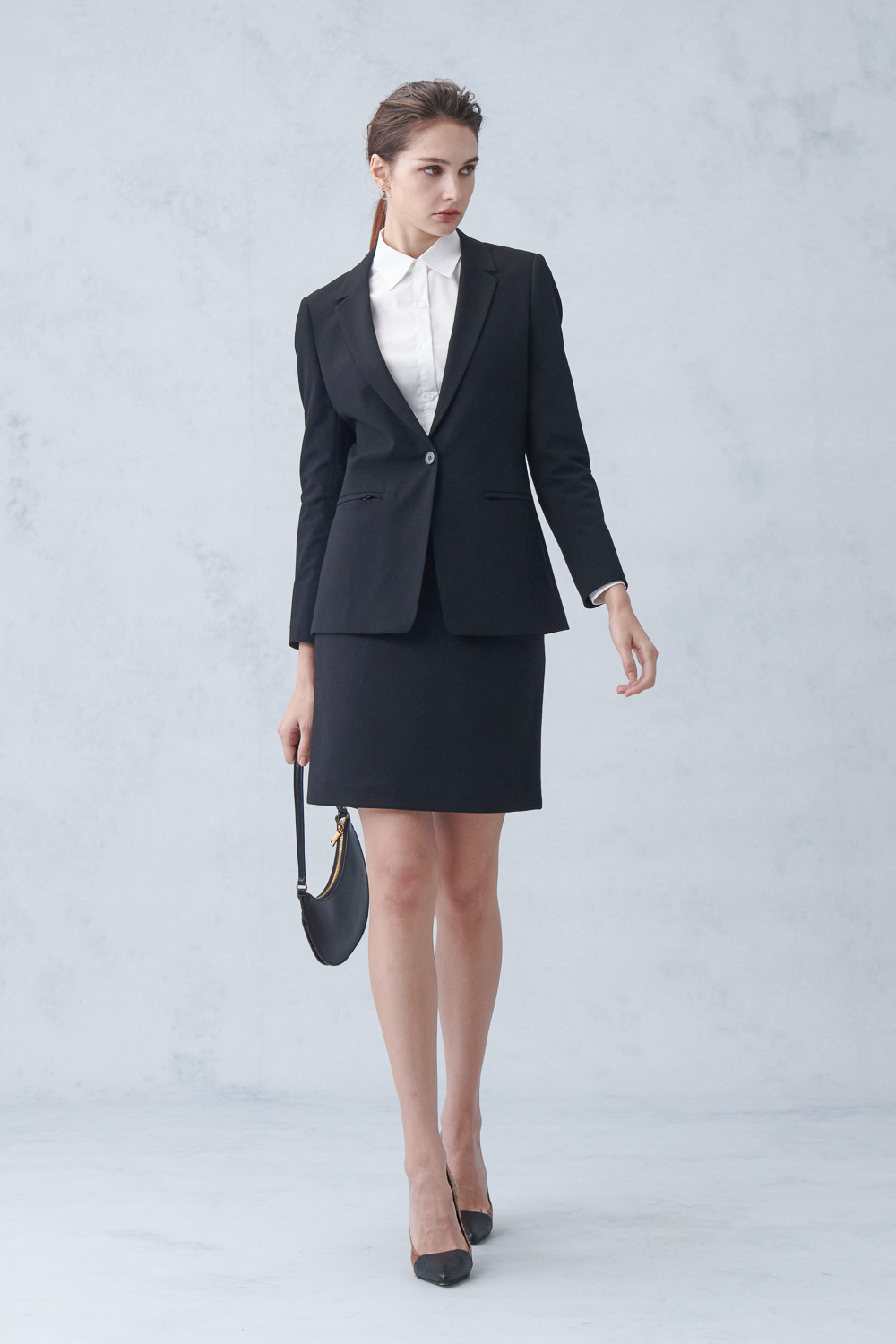 SST&C Black A-Line Skirt | 7462211001  (Outlet)_4