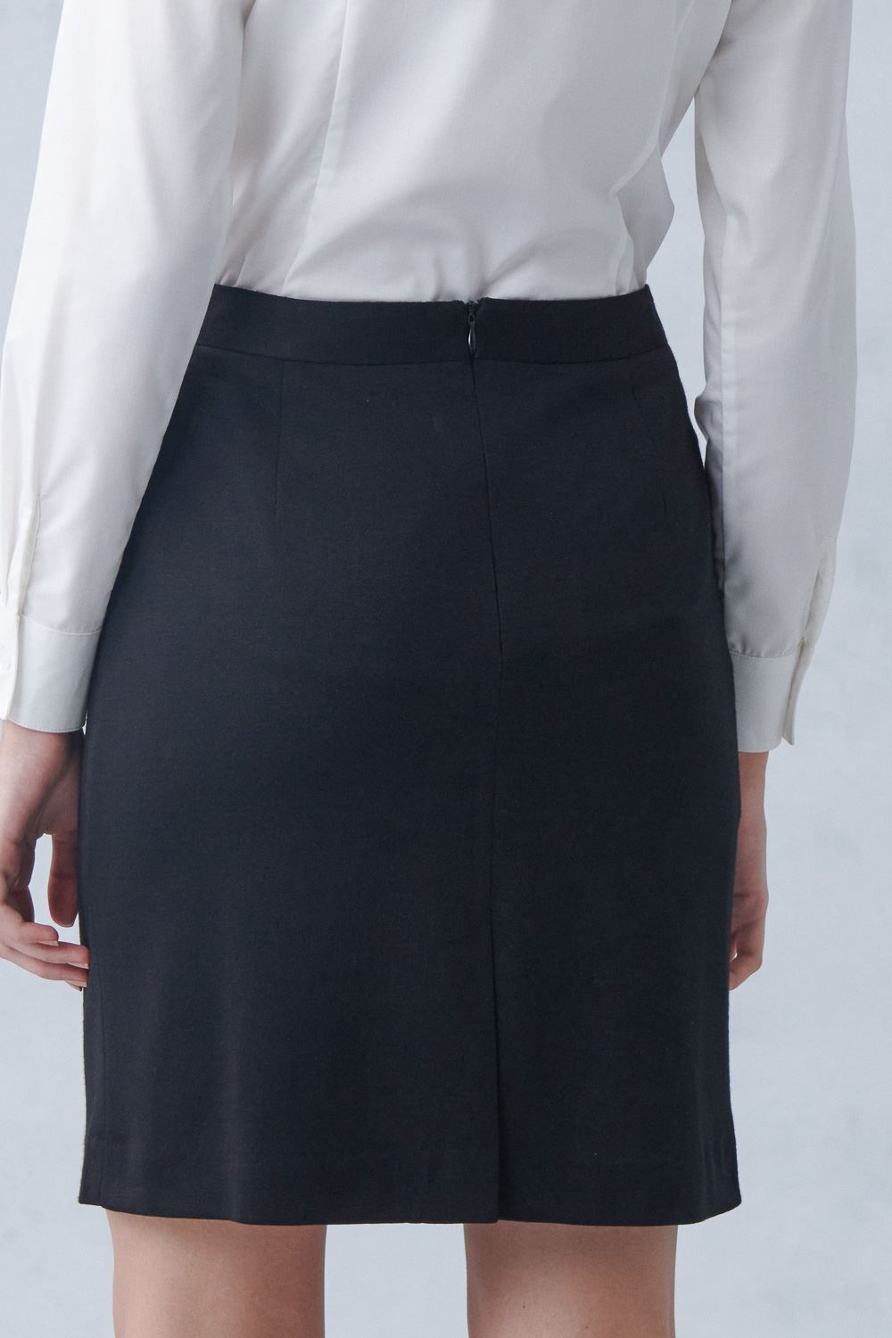 SST&C Black A-Line Skirt | 7462211001  (Outlet)_6
