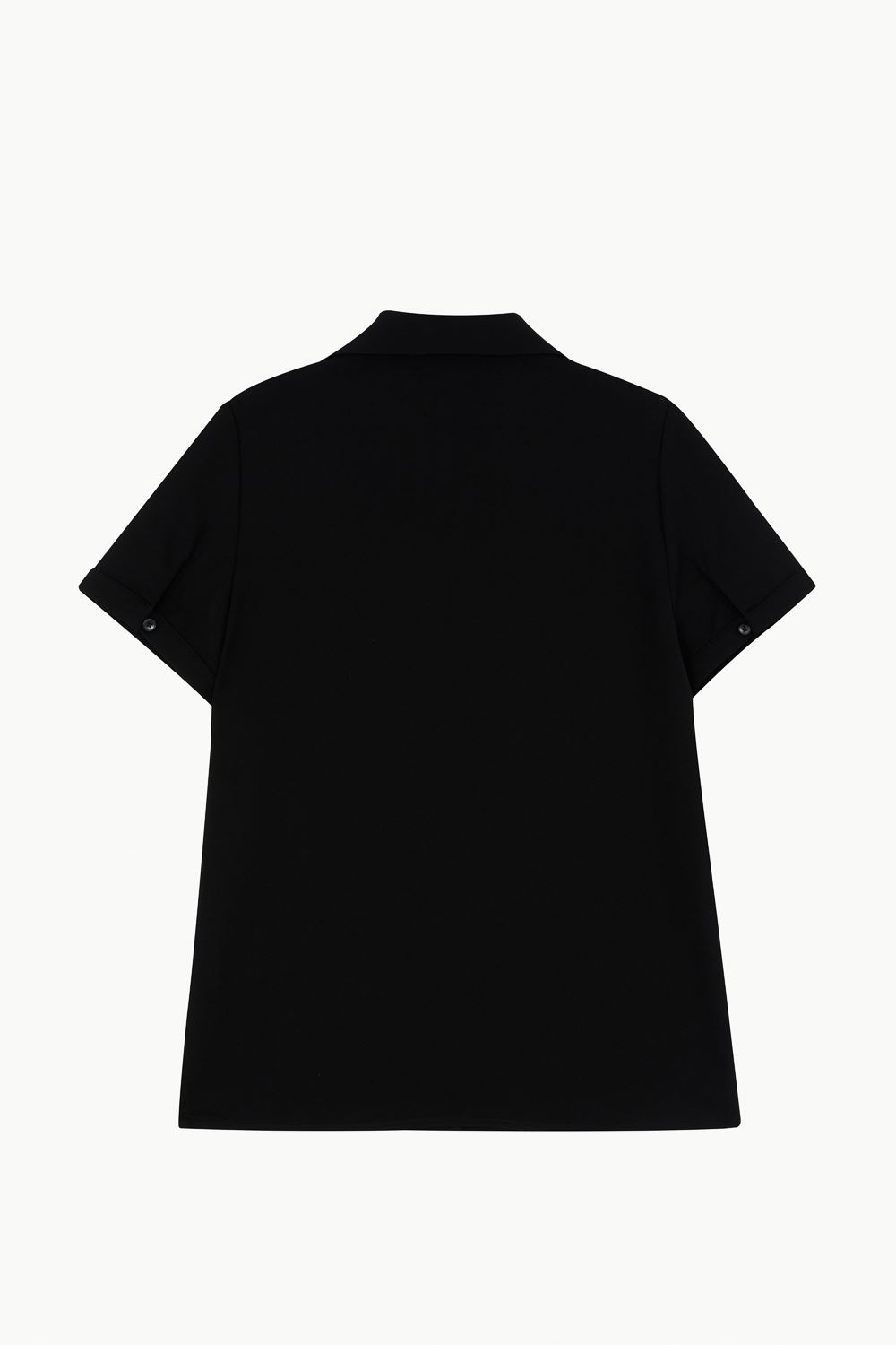 SST&C Black V-Neck Short-Sleeved Top | 7662303005  (Outlet)_8