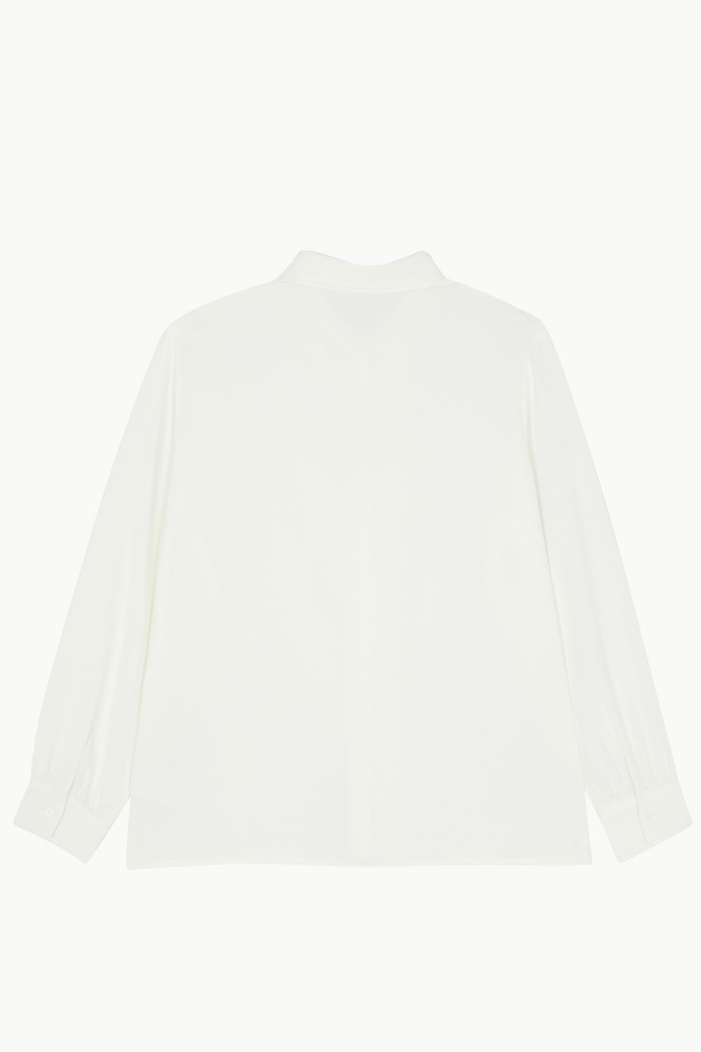 SST&C White Placket Lapel Top | 7662303006  (Outlet)_7