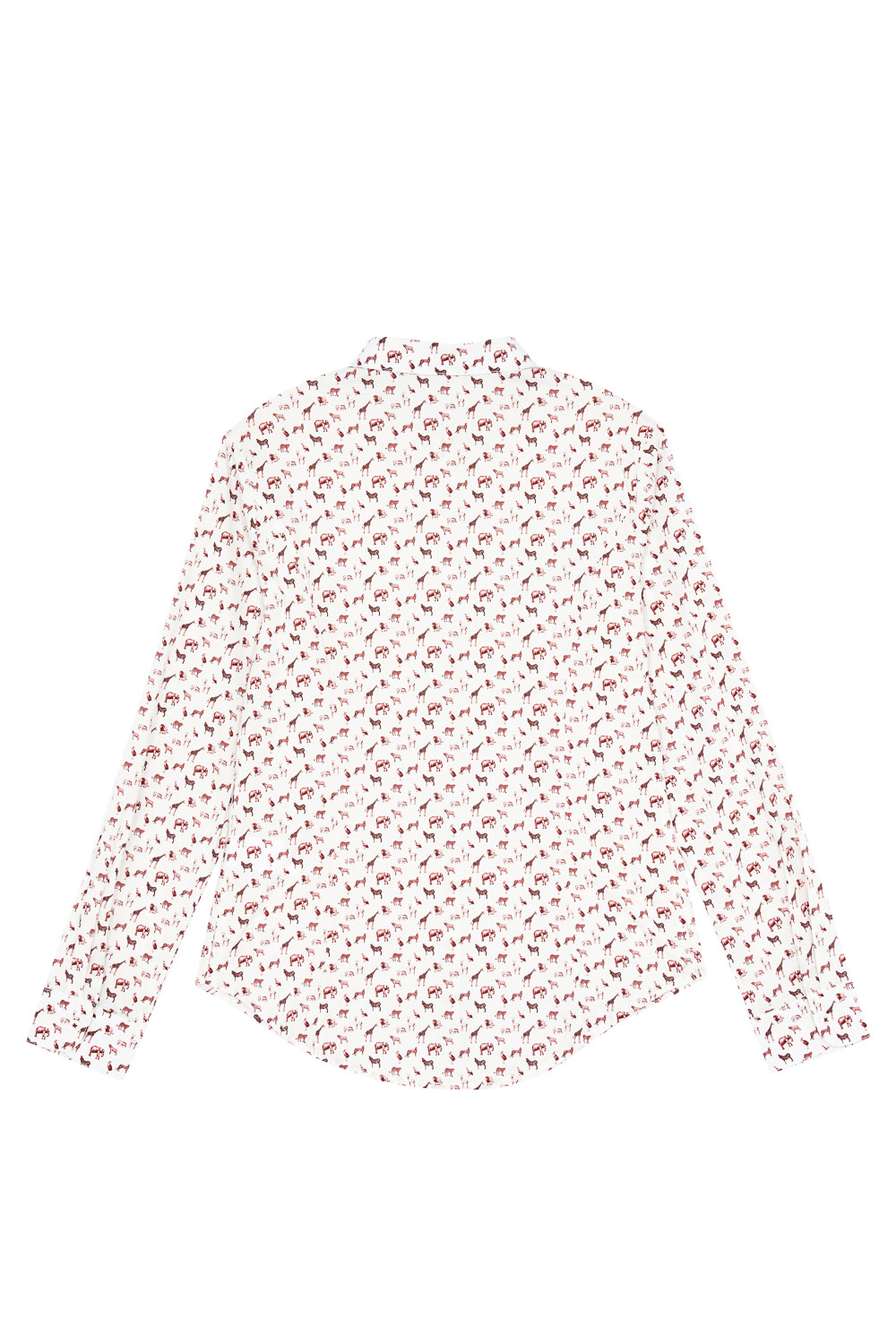 SST&C Dark Red Animal Print Slim Fit Shirt | 7562303006  (Outlet)_8
