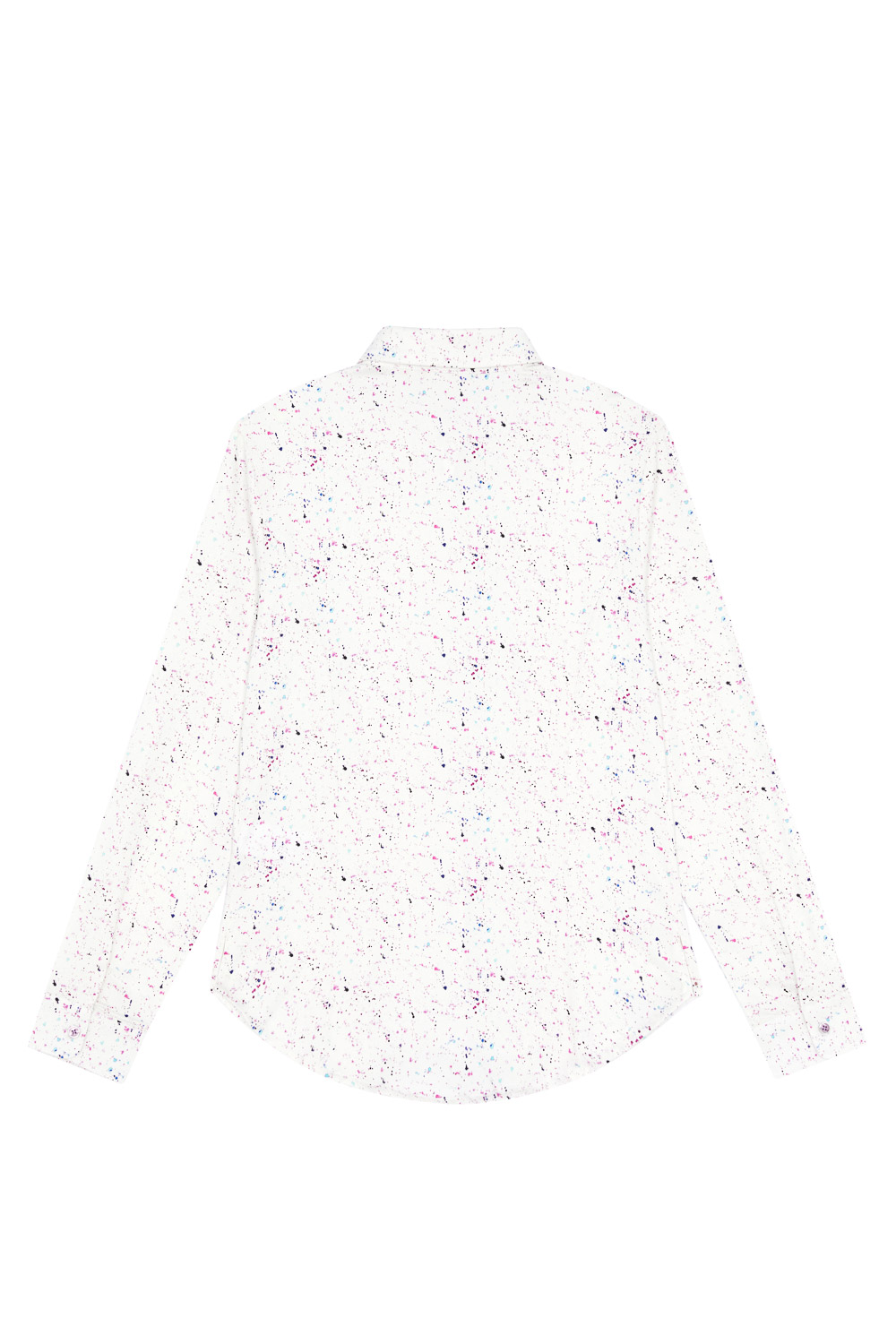 SST&C Splash Print Fold-Over Collar Slim Fit Shirt | 7562303007  (Outlet)_8