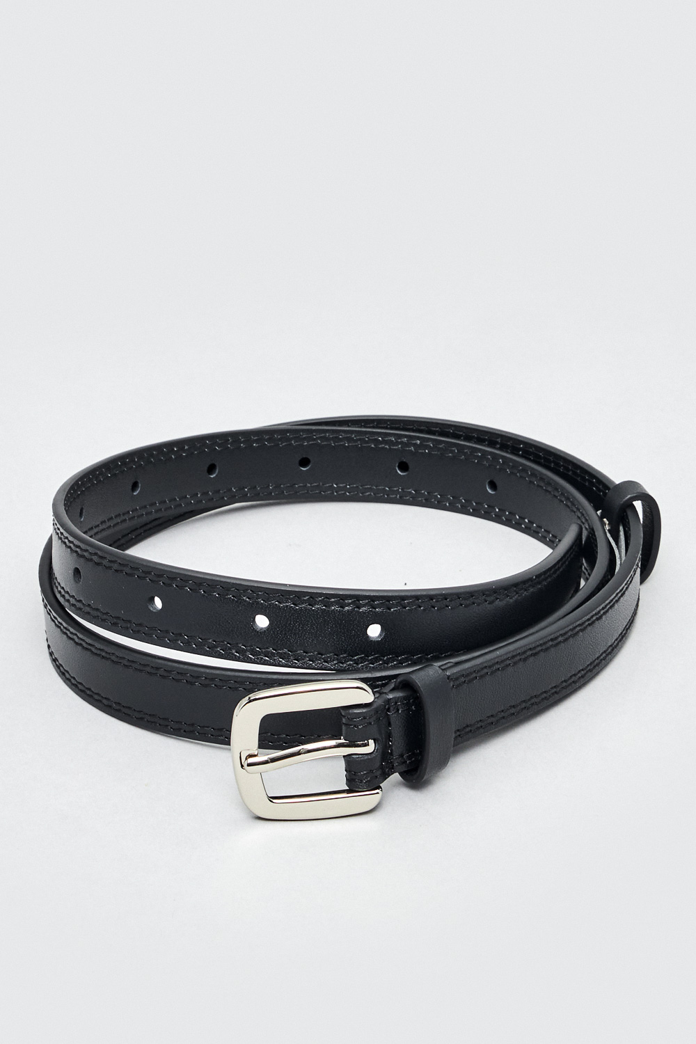 SST&C Bright Silver Small Square Belt | 9162303012  (Outlet)_0