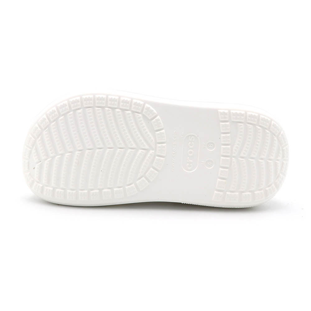 Crocs 卡駱馳 白色 經典泡芙 克駱格 厚底 涼拖鞋 男女款 B4776【新竹皇家207521-100】_2