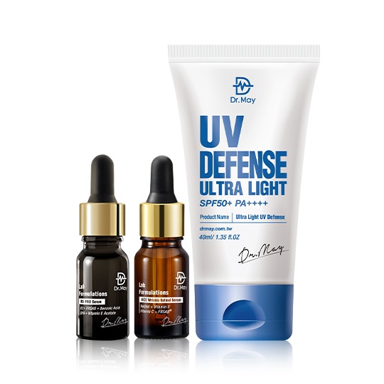 【Dr. May】美博士B3 PRO專業淨膚金三角-B3小黑瓶PRO加強版淨膚精華(10ml)+B3抗痘/C15%美白/杏仁酸/ACE撫紋精華(10mlx任1)+專業隔離清爽防曬乳(40ml) 女人我最大節目推薦_0