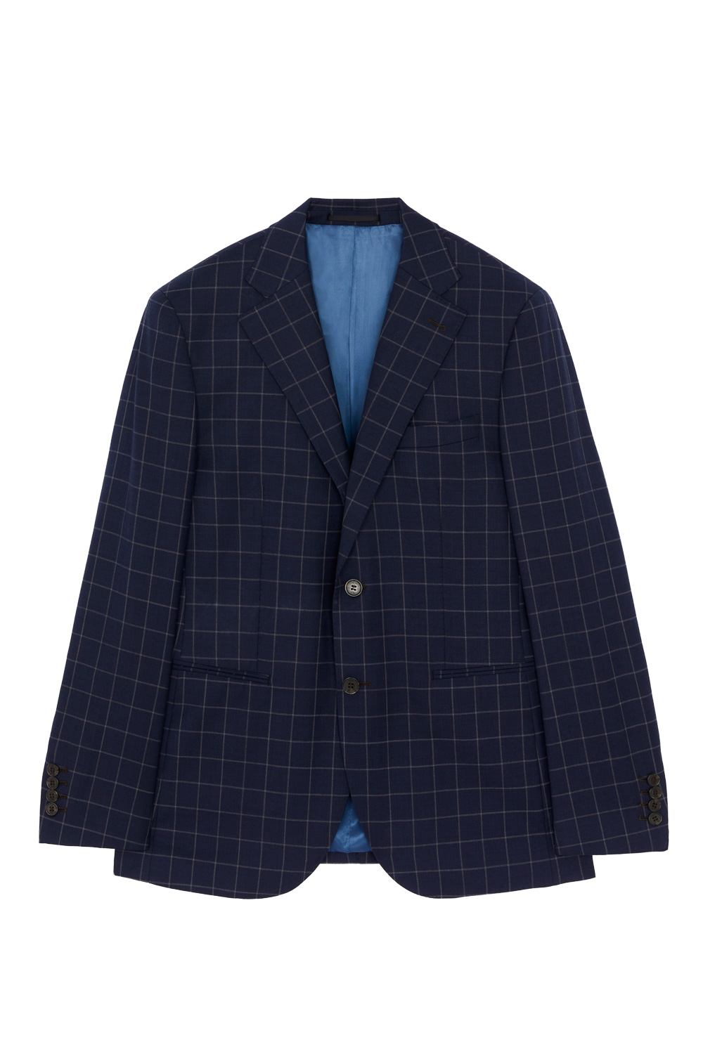 SST&C #Milan Series  Navy Windowpane Pattern Slim Fit Suit Jacket | 0112304001  (Outlet)_7