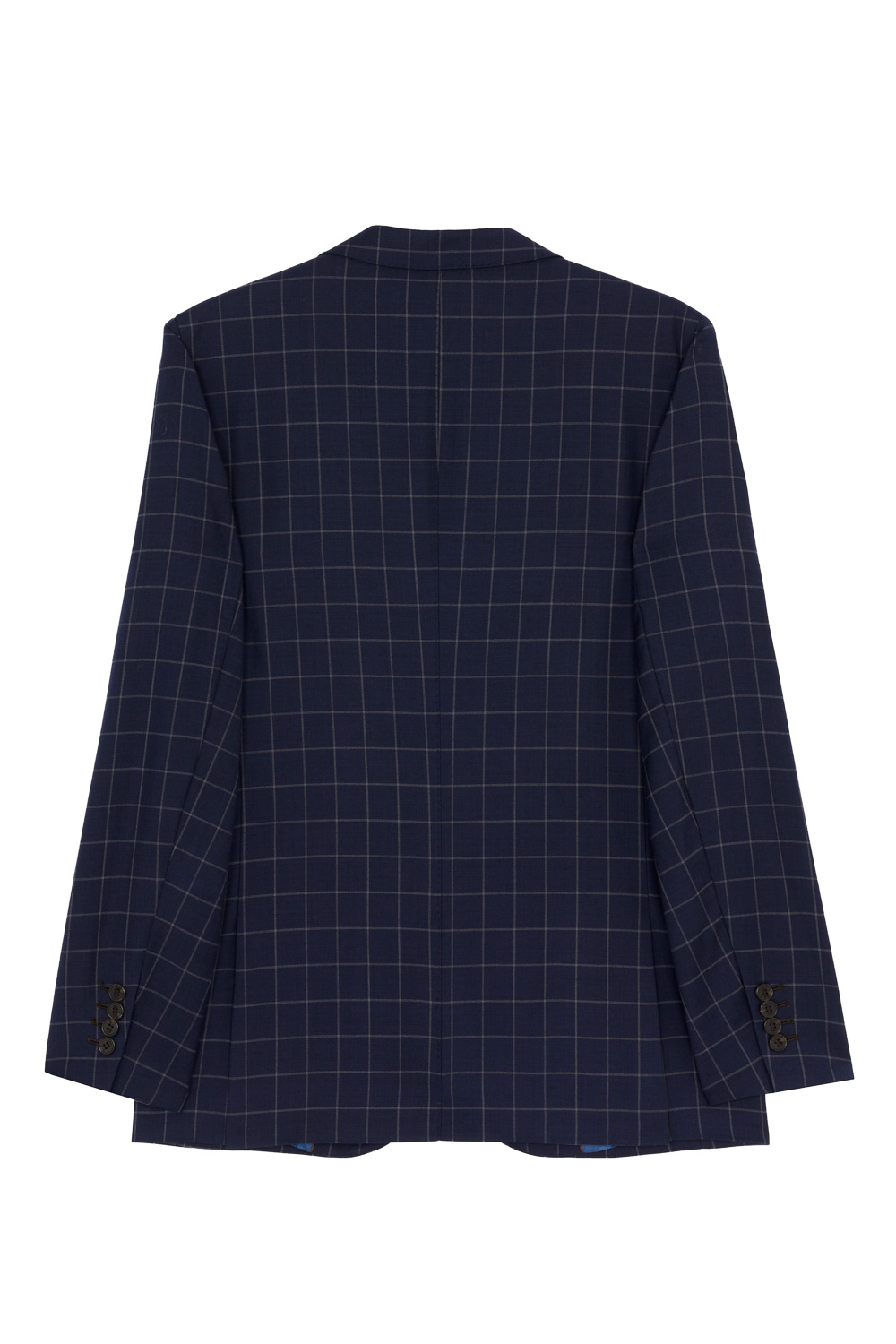 SST&C #Milan Series  Navy Windowpane Pattern Slim Fit Suit Jacket | 0112304001  (Outlet)_8
