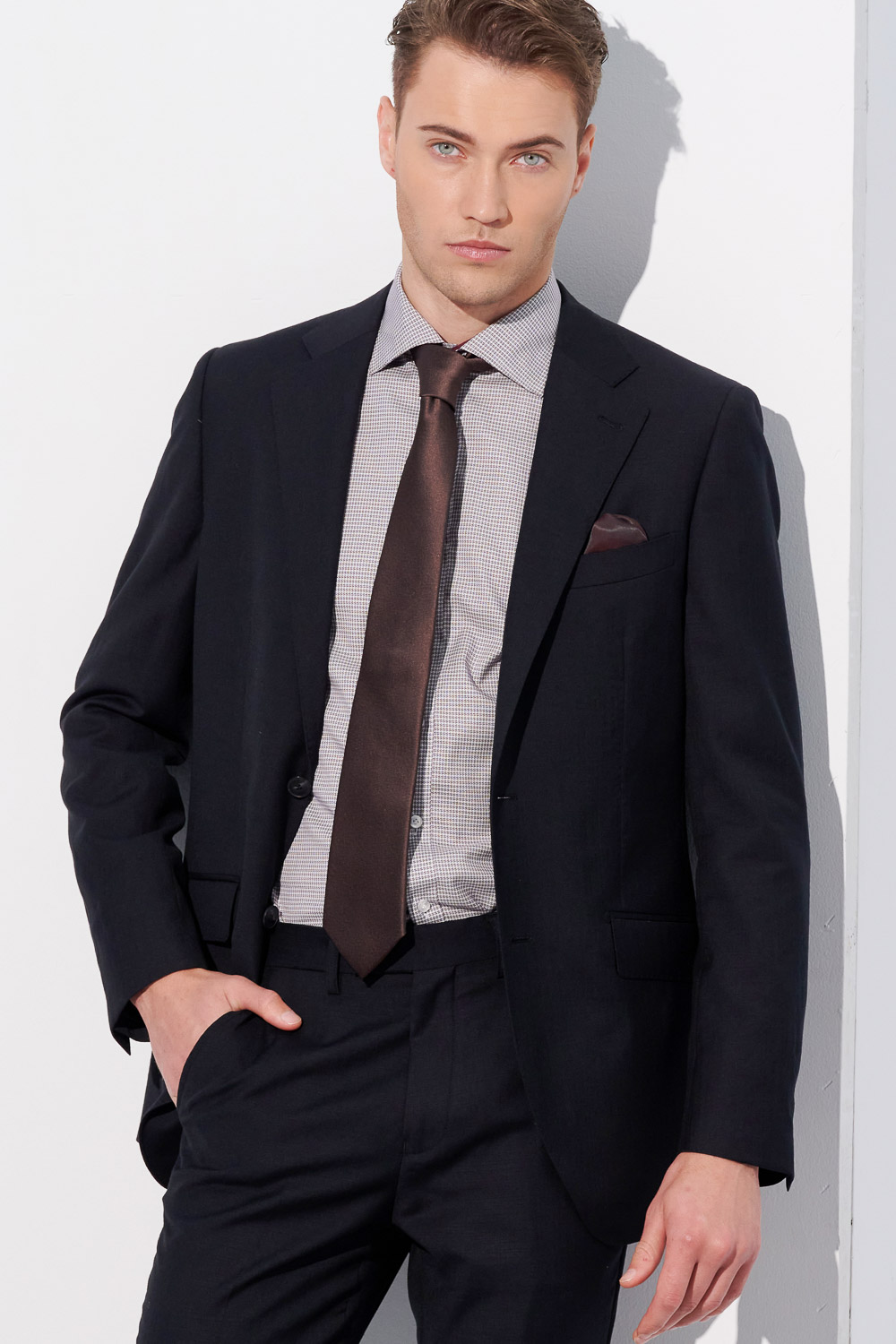 SST&C #Milan Series  Black Textured Slim Fit Suit Jacket | 0112304002  (Outlet)_1