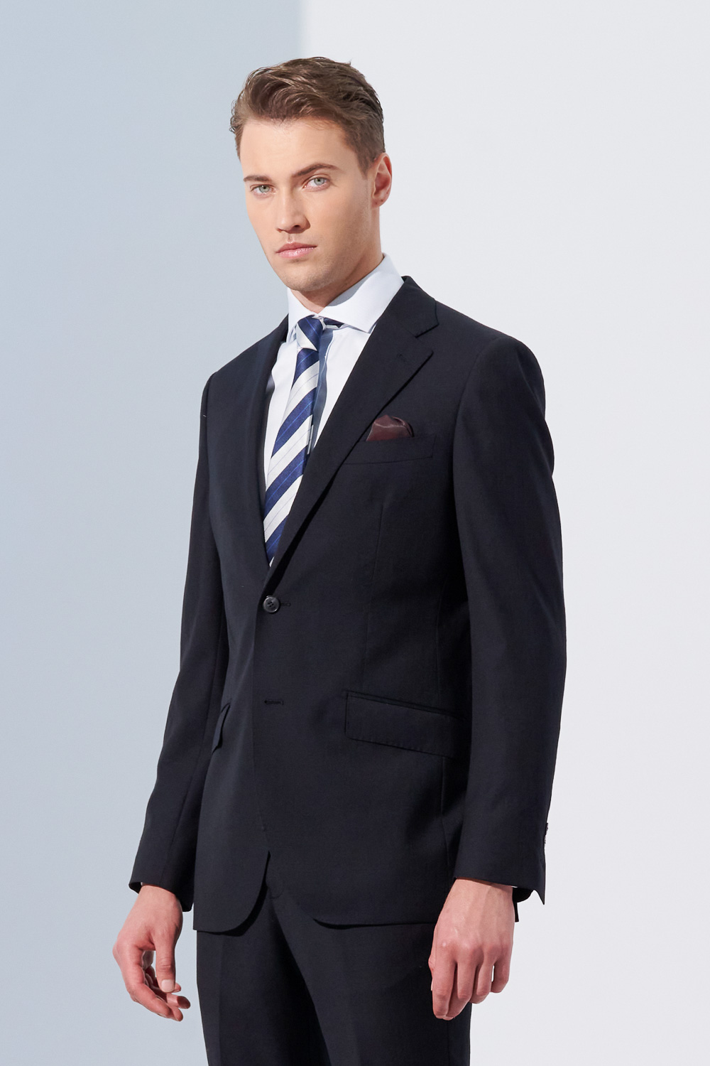 SST&C #Milan Series  Black Textured Slim Fit Suit Jacket | 0112304002  (Outlet)_4