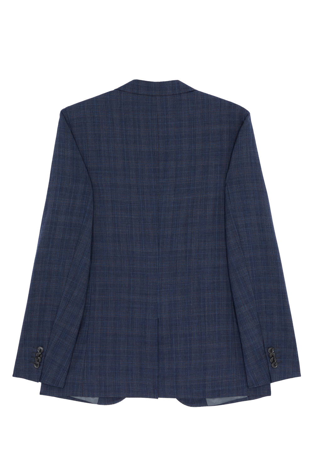 SST&C Gray and Blue Check Machine Washable Tailor'S Suit Jacket | 0112304004  (Outlet)_8