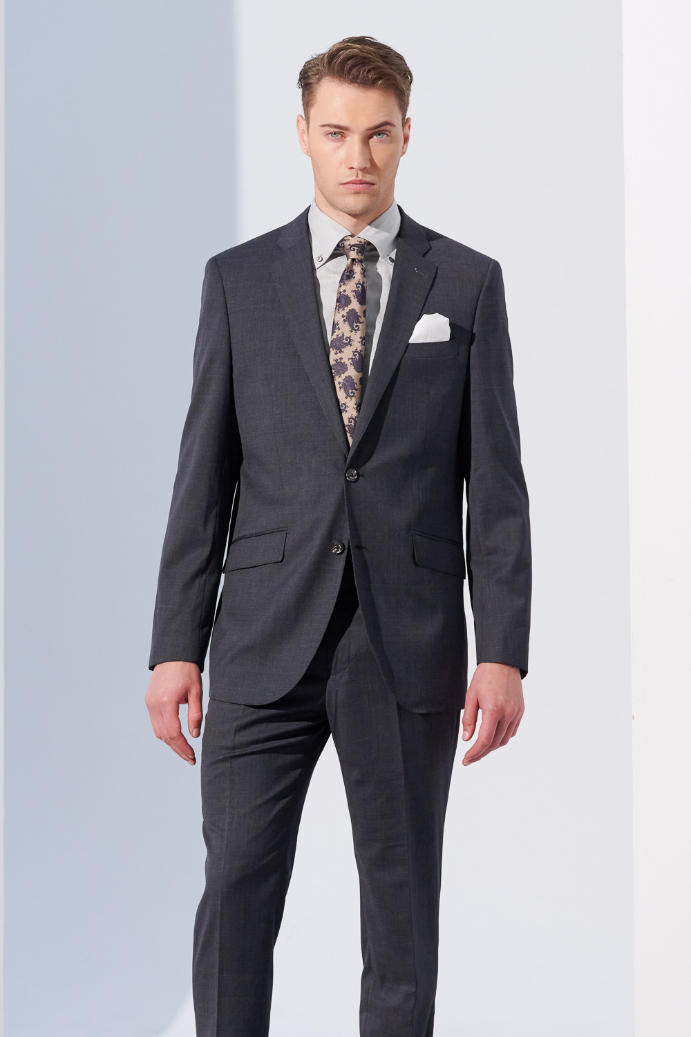 SST&C Charcoal Machine Washable Classic Suit Jacket | 0112304006  (Outlet)_2