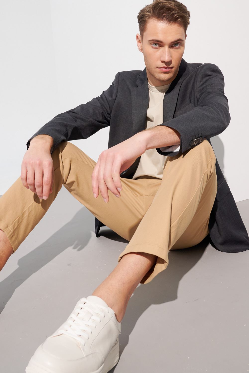 SST&C Charcoal Machine Washable Classic Suit Jacket | 0112304006  (Outlet)_4