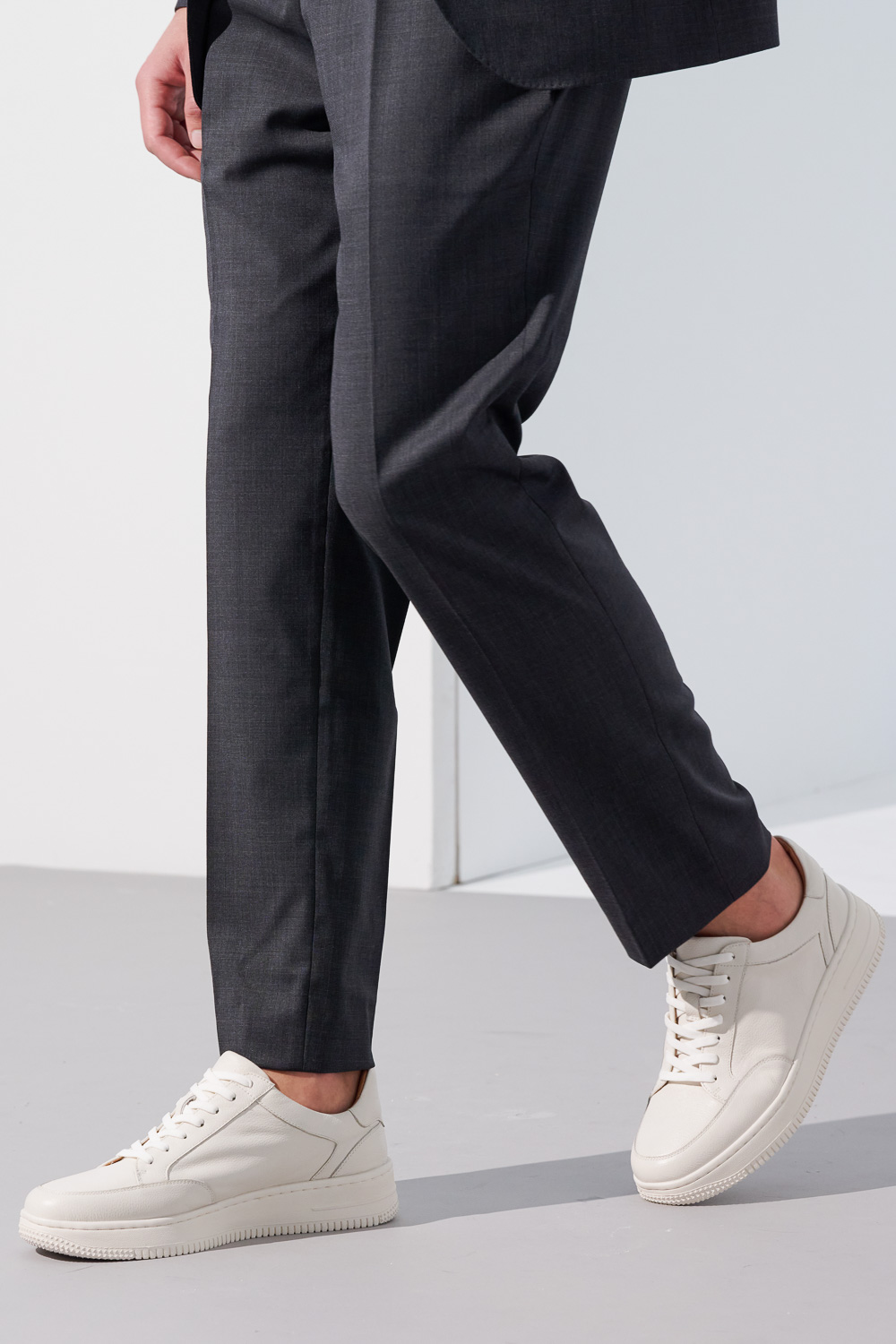 SST&C Charcoal Gray Machine Washable Classic Suit Trousers | 0212304006  (Outlet)_6