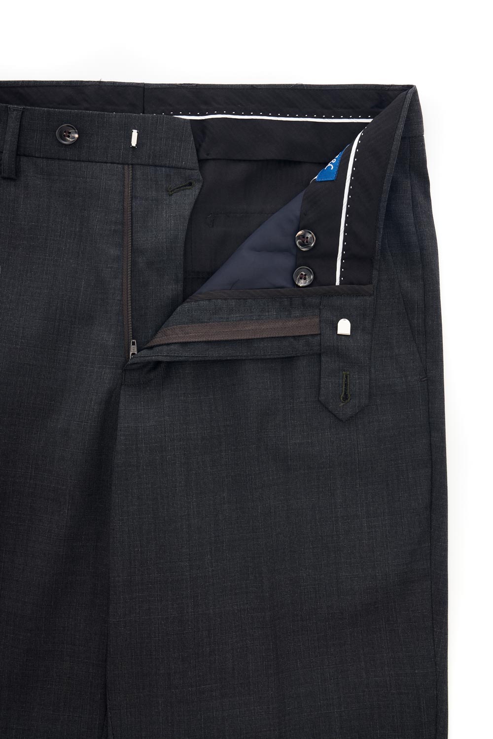 SST&C Charcoal Gray Machine Washable Classic Suit Trousers | 0212304006  (Outlet)_9