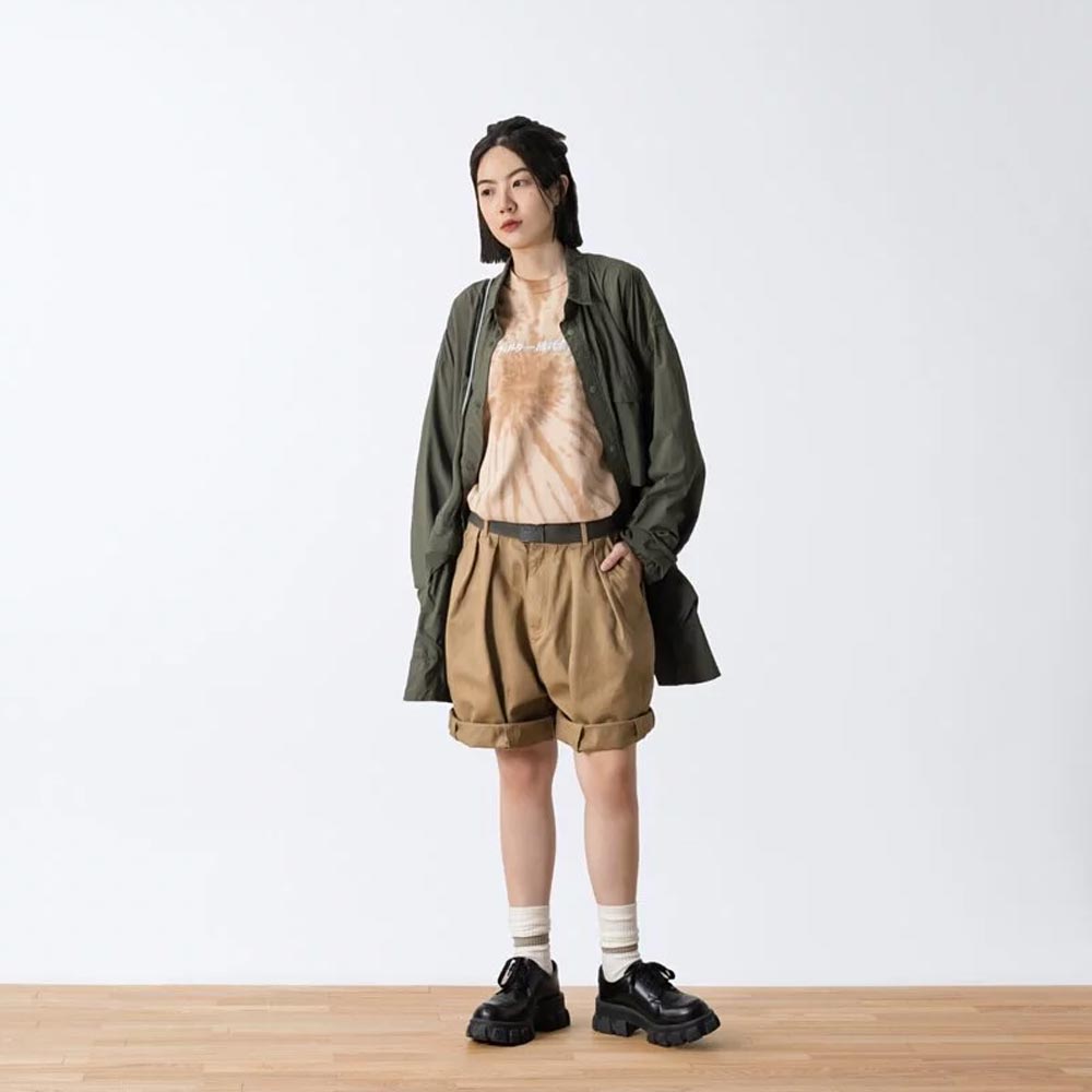Filter017 Balloon Shorts 卡其 斜紋氣球短褲 H5596【新竹皇家 47129140892】_5
