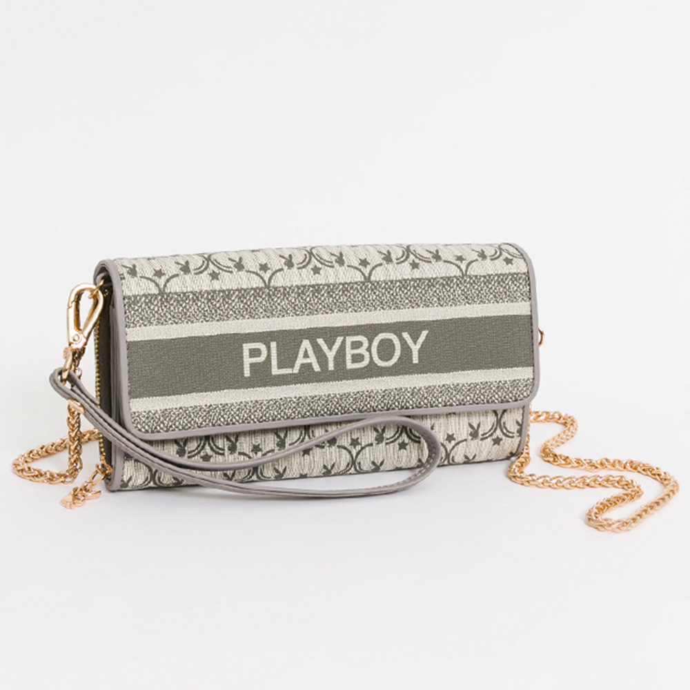 PLAYBOY - Miss bunny系列 - 側背包/斜孭袋 - 其他材質 灰色