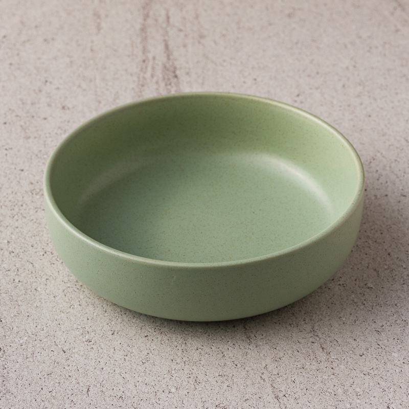 WAGA 簡約淡雅 19.5cm 陶瓷深盤｜嫩綠｜單品_0