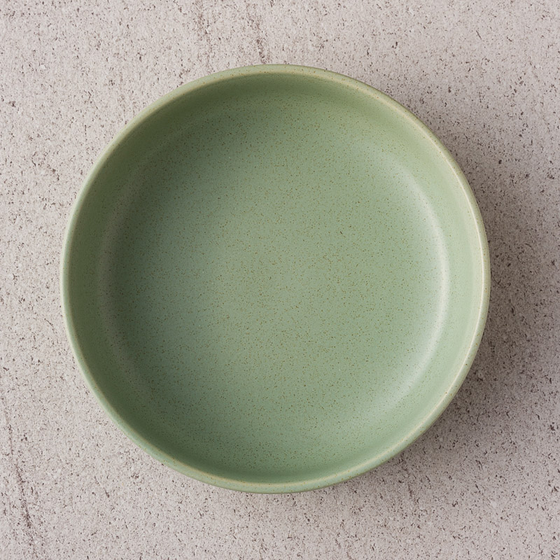 WAGA 簡約淡雅 19.5cm 陶瓷深盤｜嫩綠｜單品_2
