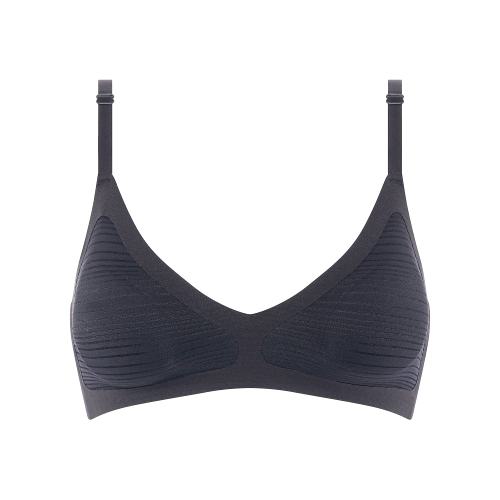 【Chantelle Lab】透氣涼感無痕丁字內褲>黑色(20D90_011)【Soft Stretch Stripes】_3