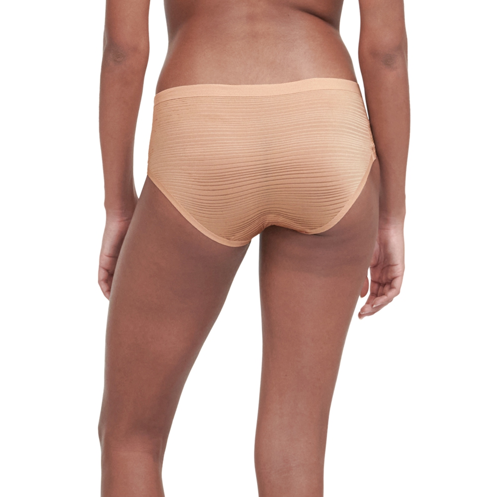 【Chantelle Lab】透氣涼感無痕四角內褲>絲光膚(20D40_00Q)【Soft Stretch Stripes】_1