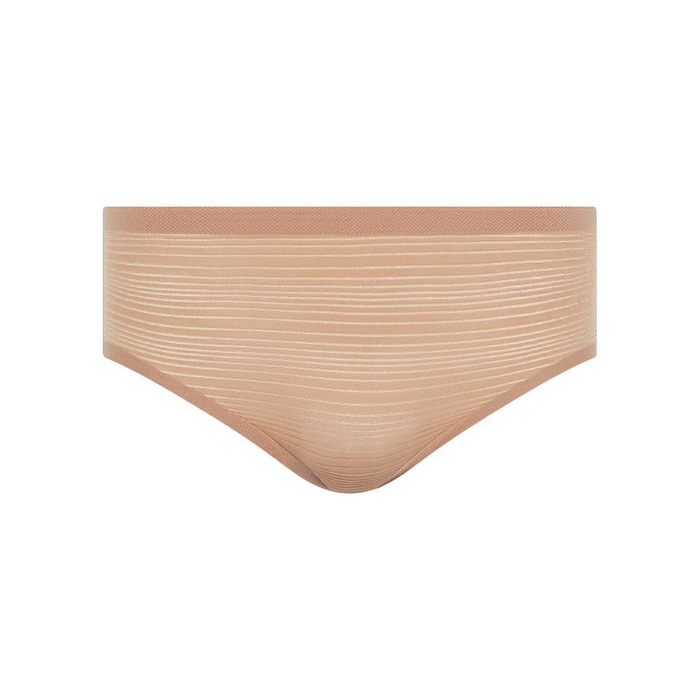 【Chantelle Lab】透氣涼感無痕四角內褲>絲光膚(20D40_00Q)【Soft Stretch Stripes】_2