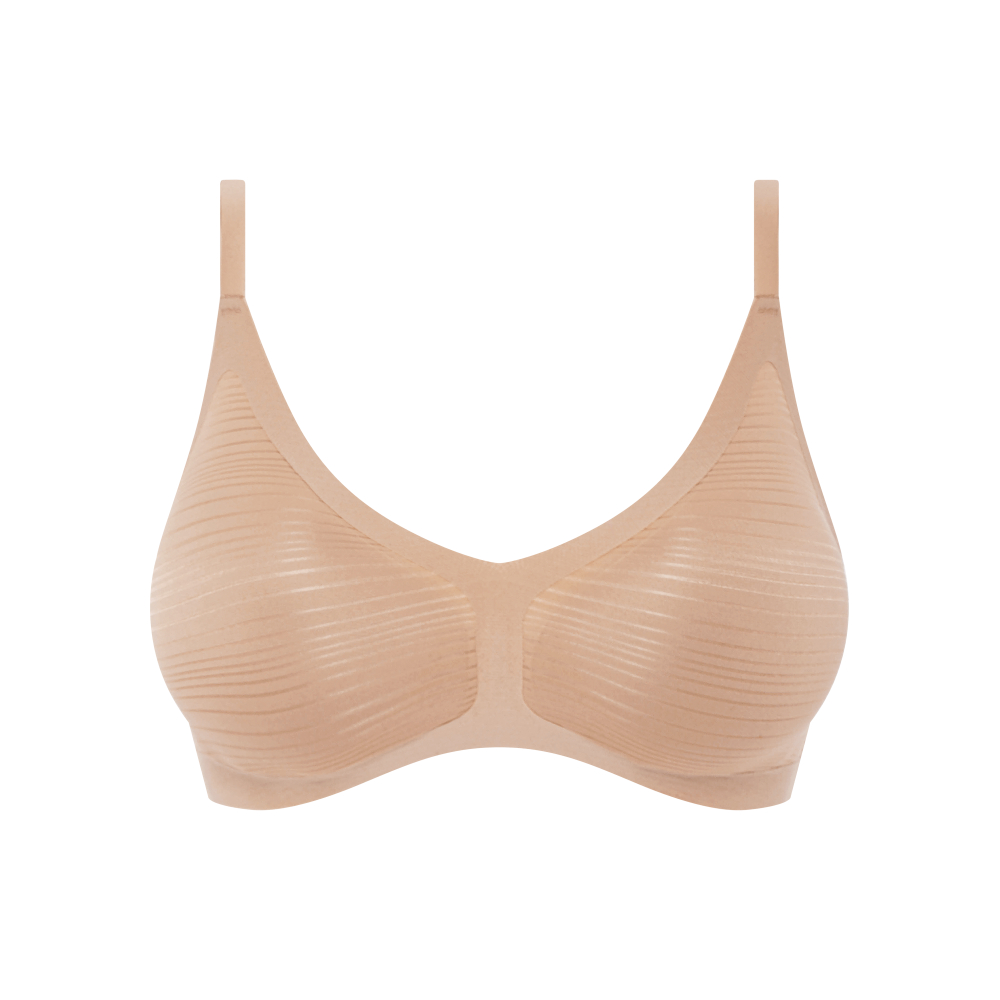 【Chantelle Lab】透氣涼感無痕高腰內褲>絲光膚(20D70_00Q)【Soft Stretch Stripes】_4