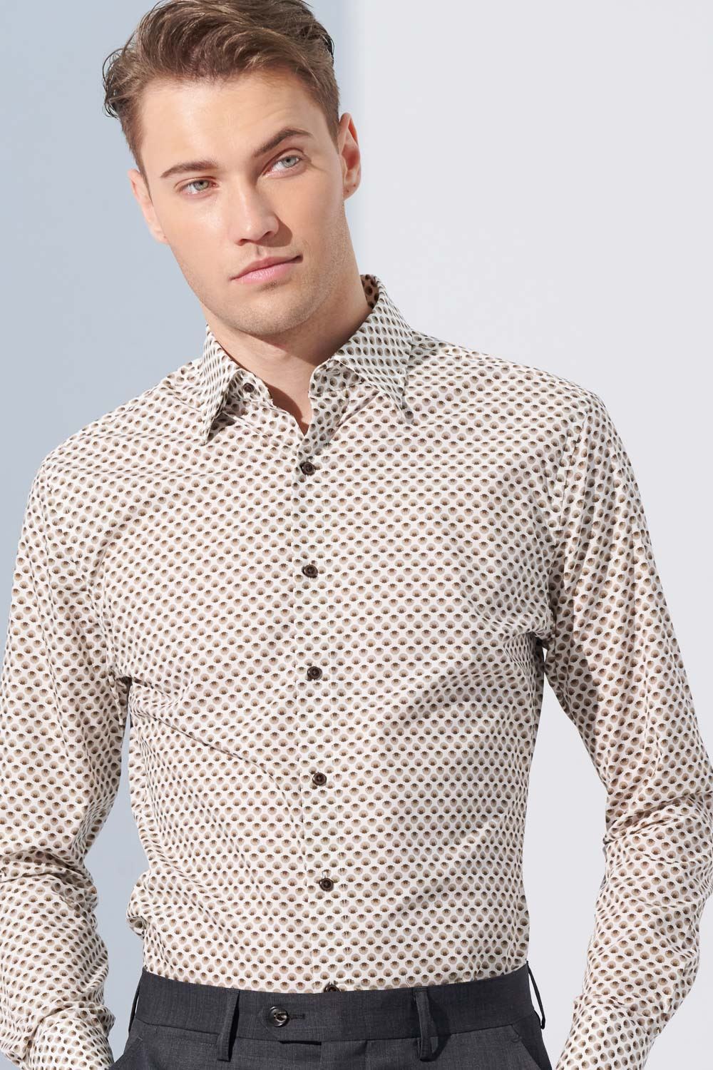 SST&C #Comfortable Cotton  Shell Print Standard Shirt | 0312304007  (Outlet)_1