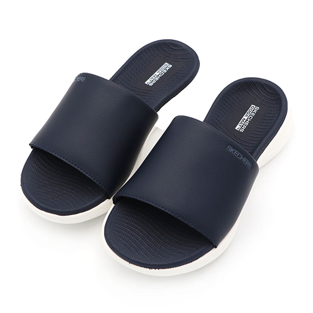 Skechers  ON-THE-GO 600 深藍 白色 拖鞋 休閒鞋 女款 J1931 【新竹皇家 140727NVY】_1