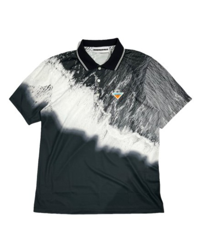 【DECEMBERMAY】Coastline print polo_MEN 1-205-0133