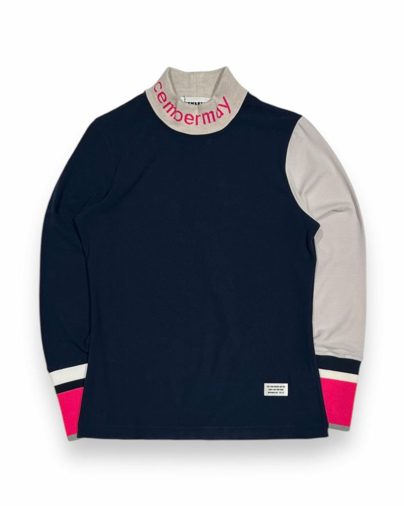 【DECEMBERMAY】Asymmetry colors warm mockneck_WOMEN 2-112-0515