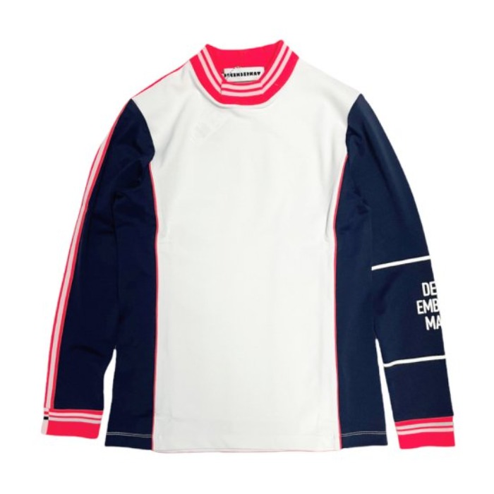 【DECEMBERMAY】Hybrid cutting mock neck_WOMEN 2-205-0125
