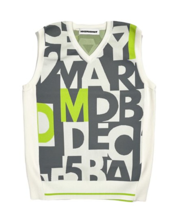 【DECEMBERMAY】Logo Knit vest_WOMEN 2-205-1022