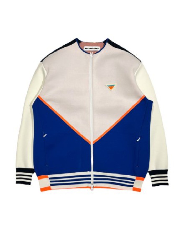 【DECEMBERMAY】Color scheme knit blouson_WOMEN 2-205-1020