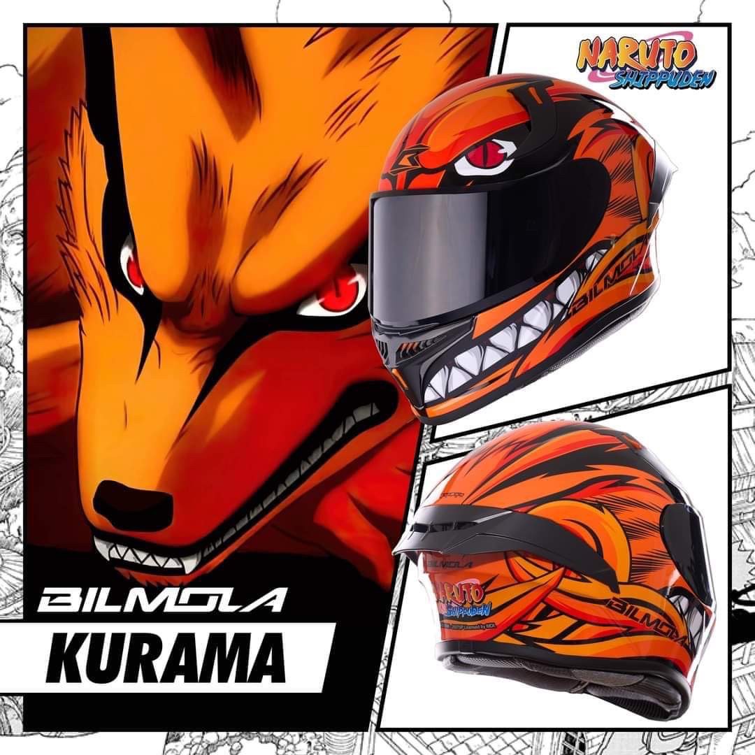 【疾風預購】Bilmola RAPID RSLT KURAMA  九喇嘛 九尾  火影忍者正版授權聯名款  全罩式安全帽【墨色鏡片另購】_1