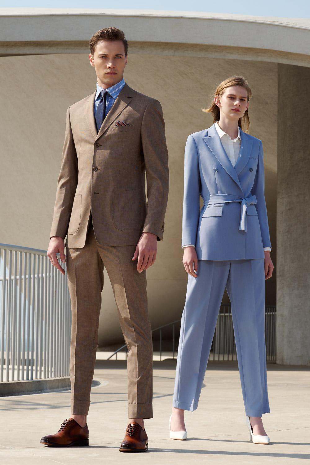 SST&C Baby Blue Sword Collar Women'S Suit Jacket | 7162304005  (Outlet)_2
