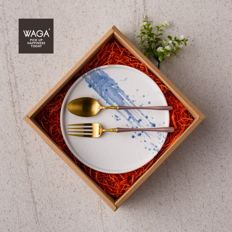 Ice Crack 23cm Ceramic Plate_0