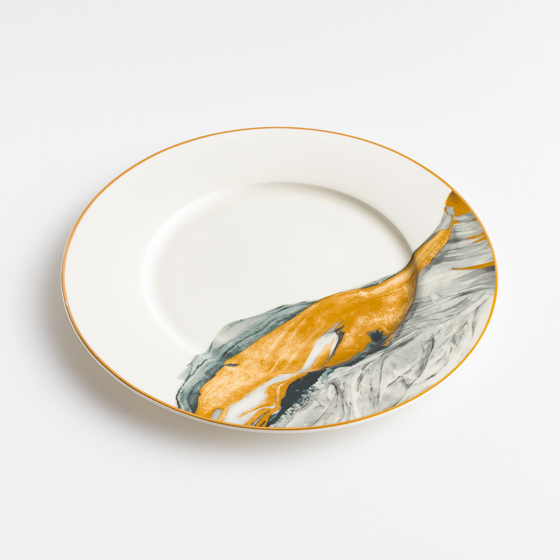 Ice Crack 23cm Ceramic Plate_1
